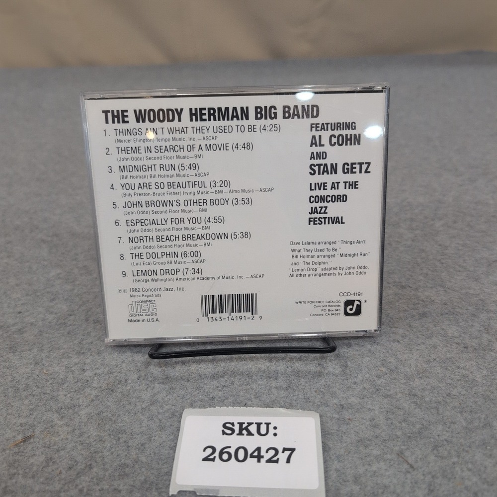 The Woody Herman Big Band Live at the Concord Jazz Festival CD Al Cohn Stan Getz - Picture 2 of 2